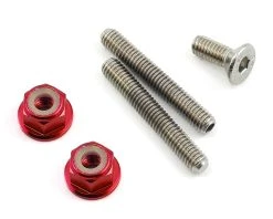175RC Titanium Lower Arm Stud Kit (Red)