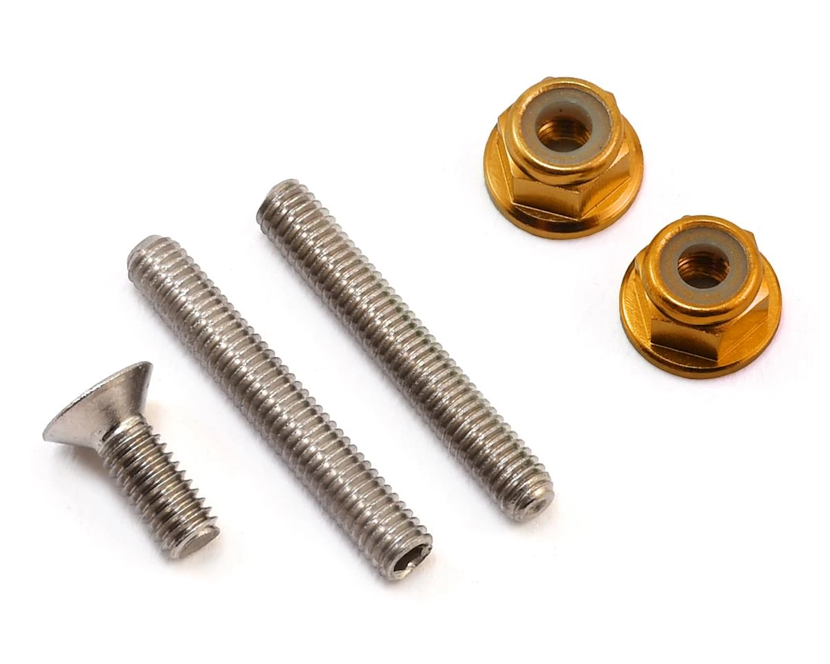175RC "Ti-Look" Lower Arm Stud Kit (Gold) 3 175RC "Ti-Look" Lower Arm Stud Kit (Gold)
