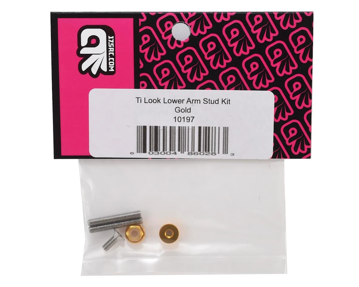 175RC "Ti-Look" Lower Arm Stud Kit (Gold) 4 175RC "Ti-Look" Lower Arm Stud Kit (Gold) - Image 2
