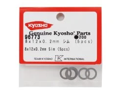 Kyosho 8x12x0.2mm Shim (5) -Blade shop kyo96773 1
