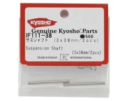 Kyosho 3x38mm Front Hub Suspension Shaft Set (2) -Blade shop kyoif111 38 1