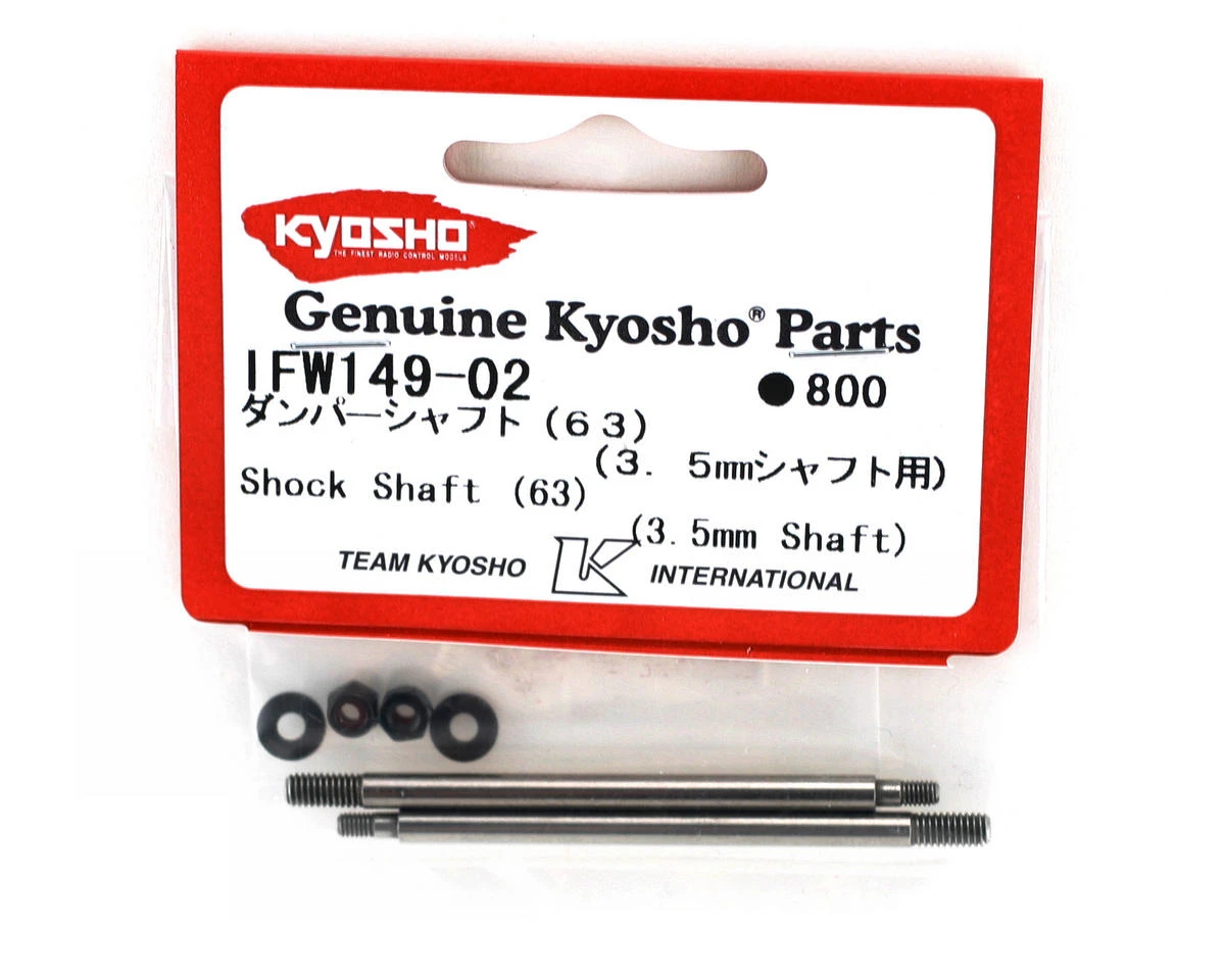 Kyosho 3.5mm Rear Shock Shaft (2) 4 Kyosho 3.5mm Rear Shock Shaft (2) - Image 2