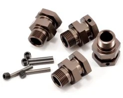 Kyosho 14mm Extended Wheel Hub Set (Gunmetal) (4)