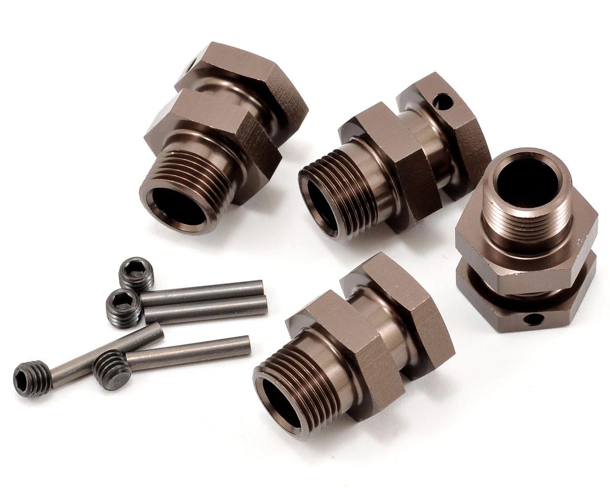 Kyosho 14mm Extended Wheel Hub Set (Gunmetal) (4) 3 Kyosho 14mm Extended Wheel Hub Set (Gunmetal) (4)
