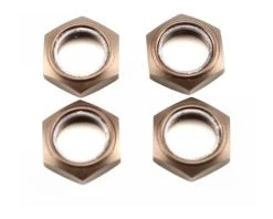 Kyosho Wheel Nut W/Nylon (Dark Metallic) (4)