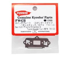 Kyosho Aluminum Standard Switch Plate (Gunmetal) -Blade shop kyoifw428 1