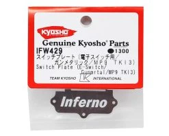 Kyosho Aluminum E-Switch Plate (Gunmetal) -Blade shop kyoifw429 1