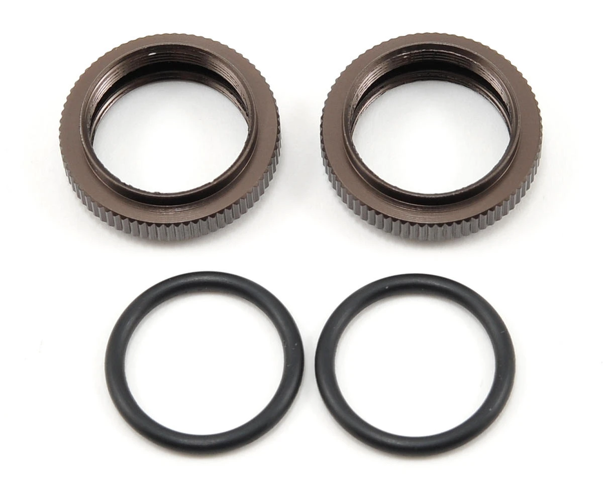 Kyosho Big Bore Shock Spring Pre-Load Collar Set (Gunmetal) (2) 3 Kyosho Big Bore Shock Spring Pre-Load Collar Set (Gunmetal) (2)
