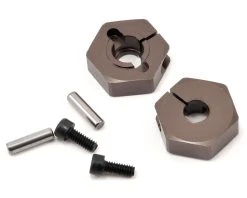 Kyosho Clamping Wheel Hub Set (Gunmetal) (2)