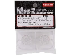 Kyosho Mini-Z AWD Multi Wheel (White) (2) (Narrow/0 Offset) -Blade shop kyomdh100w n0 2