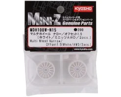 Kyosho Mini-Z AWD Multi Wheel (White) (2) (Narrow/+1.5 Offset) -Blade shop kyomdh100w n15 2