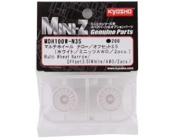 Kyosho Mini-Z AWD Multi Wheel (White) (2) (Narrow/+3.5 Offset) -Blade shop kyomdh100w n35 2