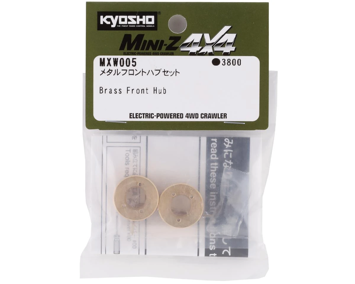 Kyosho Mini-Z MX-01 Brass Front Hub Set 4 Kyosho Mini-Z MX-01 Brass Front Hub Set - Image 2