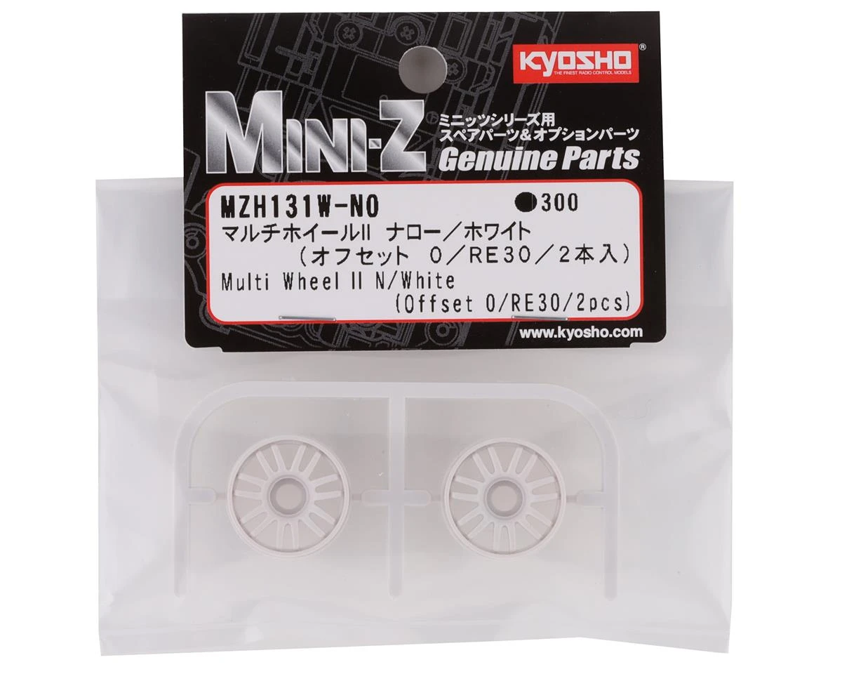Kyosho Mini-Z Rays RE30 Multi Wheel II (White) (2) (Narrow/0 Offset) 5 Kyosho Mini-Z Rays RE30 Multi Wheel II (White) (2) (Narrow/0 Offset) - Image 3