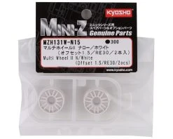 Kyosho Mini-Z Rays RE30 Multi Wheel II (White) (2) (Narrow/+1.5) -Blade shop kyomzh131w n15 2