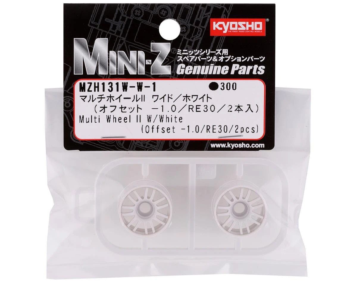 Kyosho Mini-Z Rays RE30 Multi Wheel II (White) (2) (Narrow/-1.0) 5 Kyosho Mini-Z Rays RE30 Multi Wheel II (White) (2) (Narrow/-1.0) - Image 3