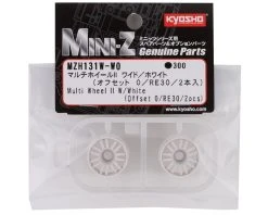 Kyosho Mini-Z Rays RE30 Multi Wheel II (White) (2) (Wide/0 Offset) -Blade shop kyomzh131w w0 2