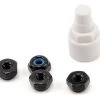 Kyosho Steel Wheel Nut Set W/Wrench (Black) (4) -Blade shop kyomzw13bk
