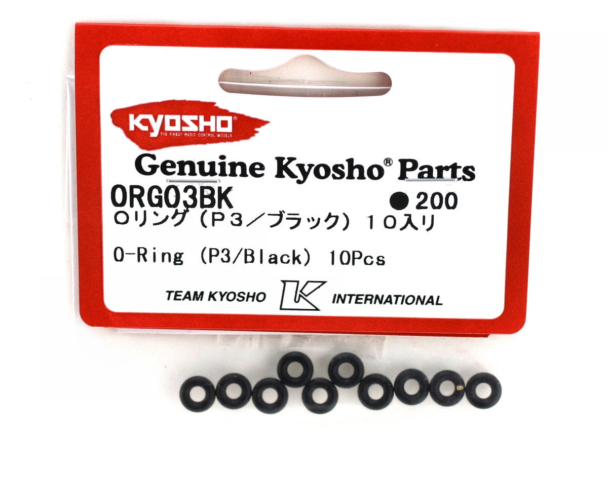Kyosho P3 Black O-Rings (10) 4 Kyosho P3 Black O-Rings (10) - Image 2