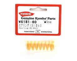Kyosho Front Shock Spring, Short (Dark Yellow - #60) (ZX-5) (2) -Blade shop kyow5181 60 1
