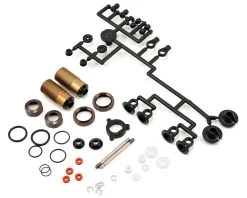 Kyosho 30mm Velvet Coated Triple Cap Threaded Big Bore Front Shock (Gunmetal)