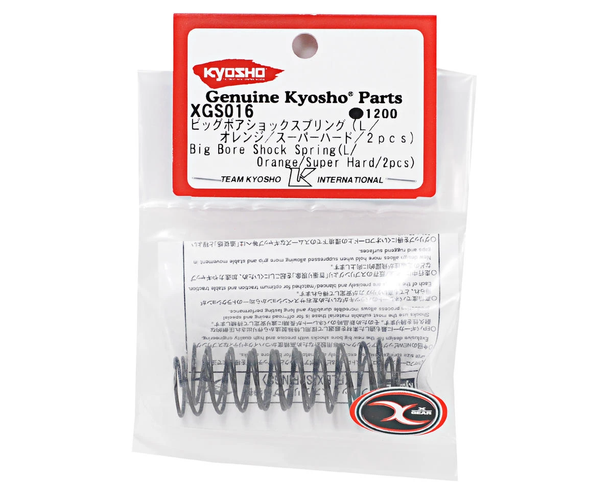 Kyosho 38mm Big Bore Rear Shock Spring Set (Orange/Super Hard) (2) 4 Kyosho 38mm Big Bore Rear Shock Spring Set (Orange/Super Hard) (2) - Image 2