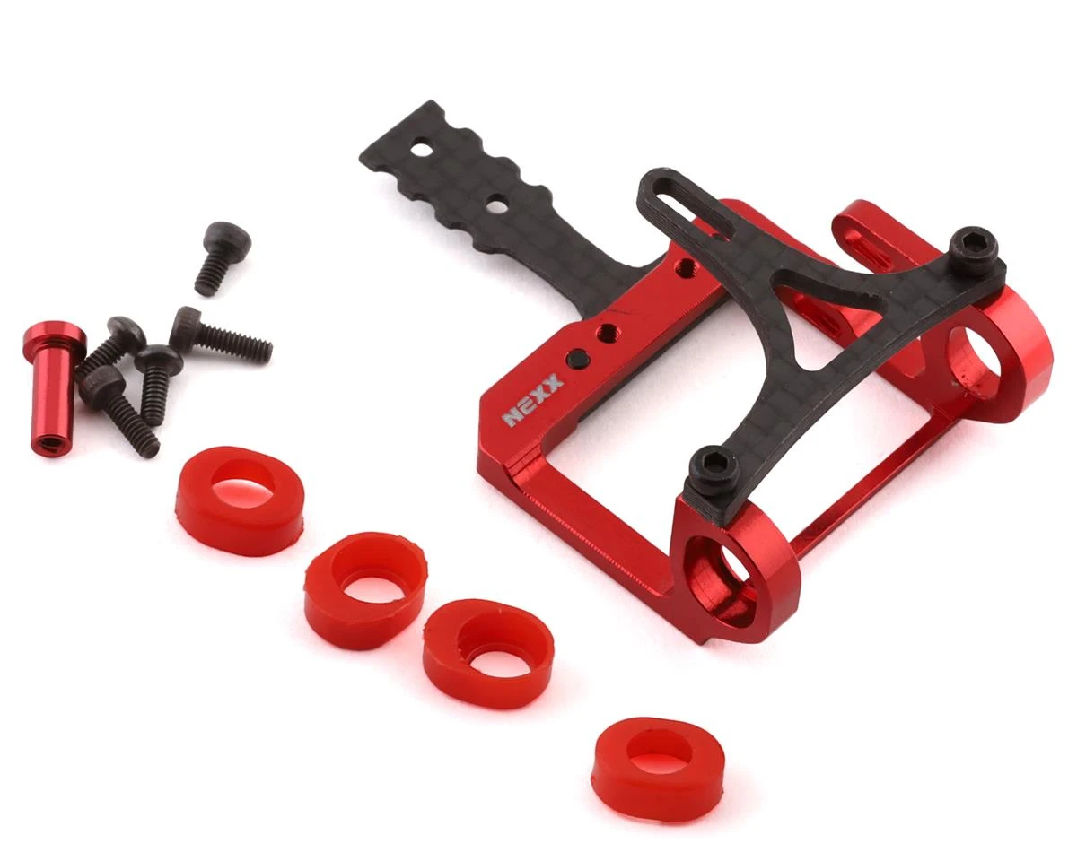 NEXX Racing Mini-Z 2WD LCG 98-102mm Aluminum Round Motor Mount (Red) 3 NEXX Racing Mini-Z 2WD LCG 98-102mm Aluminum Round Motor Mount (Red)