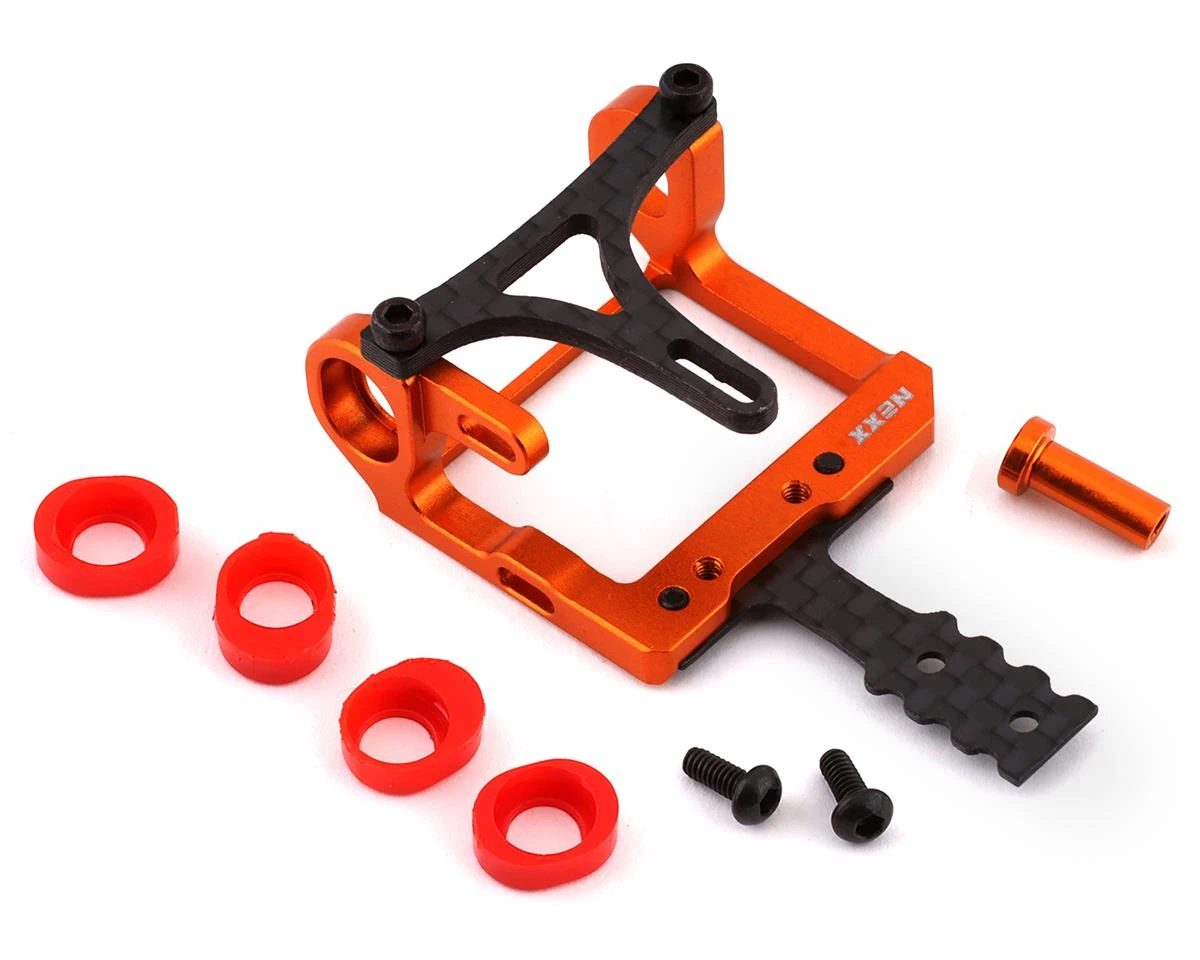 NEXX Racing Mini-Z 2WD LCG 98-102mm Aluminum Round Motor Mount (Orange) 3 NEXX Racing Mini-Z 2WD LCG 98-102mm Aluminum Round Motor Mount (Orange)