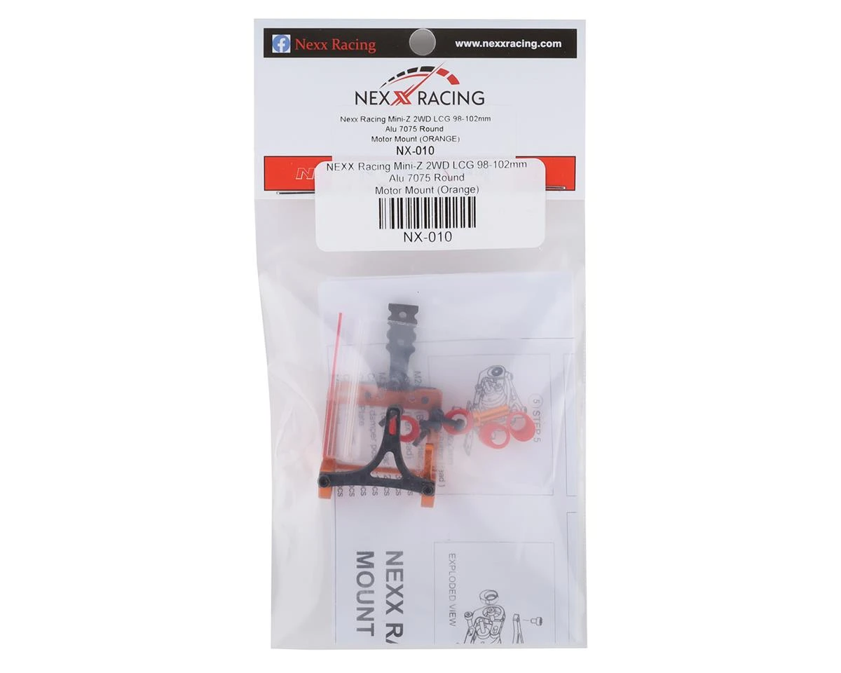NEXX Racing Mini-Z 2WD LCG 98-102mm Aluminum Round Motor Mount (Orange) 4 NEXX Racing Mini-Z 2WD LCG 98-102mm Aluminum Round Motor Mount (Orange) - Image 2