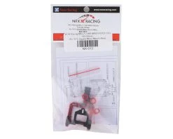 NEXX Racing MR015/02/03 LCG 98-102mm Aluminum Square Motor Mount (Red) -Blade shop nx 013 1