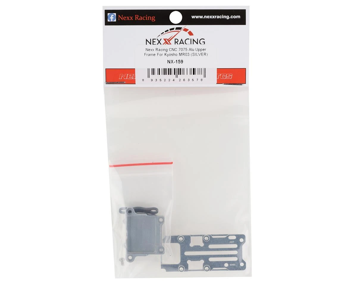 NEXX Racing Aluminum Upper Frame For Kyosho MR03 (Silver) 4 NEXX Racing Aluminum Upper Frame For Kyosho MR03 (Silver) - Image 2