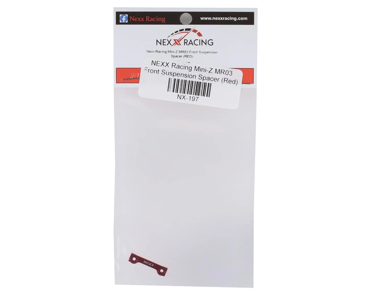 NEXX Racing MR03 Aluminum Front Suspension Spacer (Red) 4 NEXX Racing MR03 Aluminum Front Suspension Spacer (Red) - Image 2