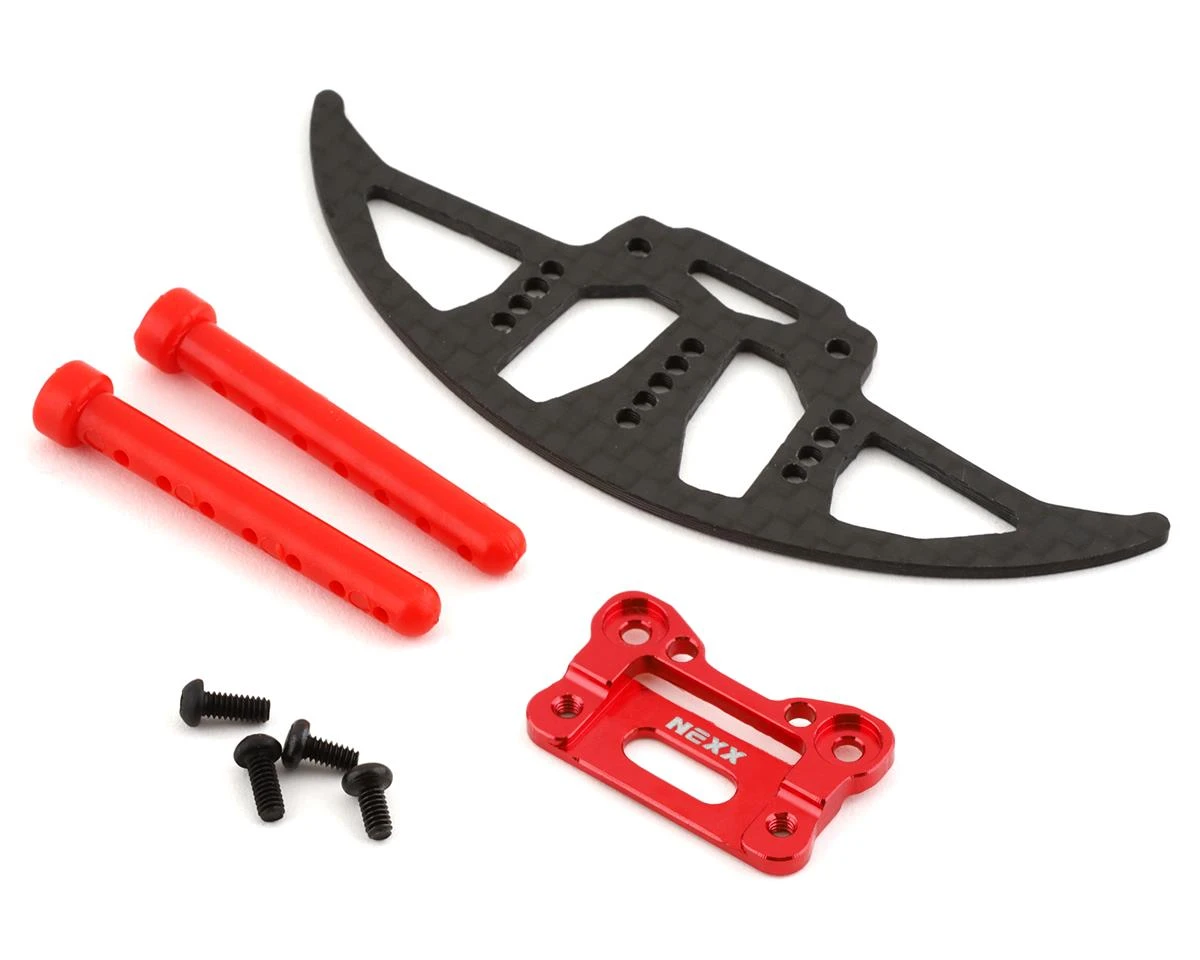 NEXX Racing Mini-Z Aluminum/Carbon Front GT Car Bumper (Red) 3 NEXX Racing Mini-Z Aluminum/Carbon Front GT Car Bumper (Red)