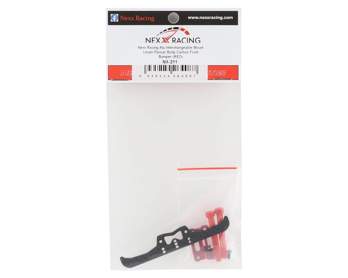 NEXX Racing Mini-Z Aluminum/Carbon Front Pancar Bumper (Red) 4 NEXX Racing Mini-Z Aluminum/Carbon Front Pancar Bumper (Red) - Image 2