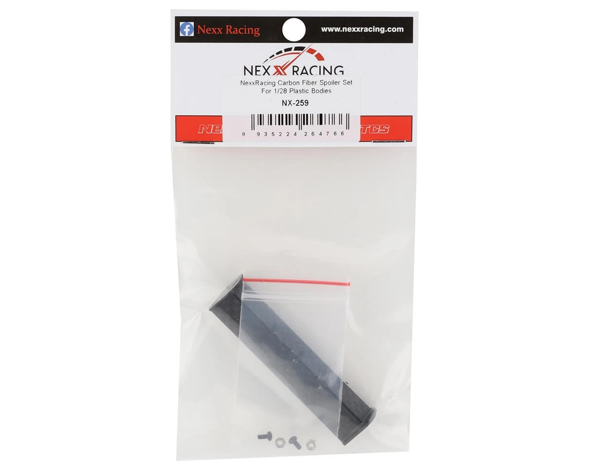 NEXX Racing Carbon Fiber Spoiler Set (Mini-Z & 1/28) (Type 1) 4 NEXX Racing Carbon Fiber Spoiler Set (Mini-Z & 1/28) (Type 1) - Image 2