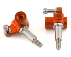 NEXX Racing Aluminum Knuckle Set For V-Line With 3mm Shaft (Orange)