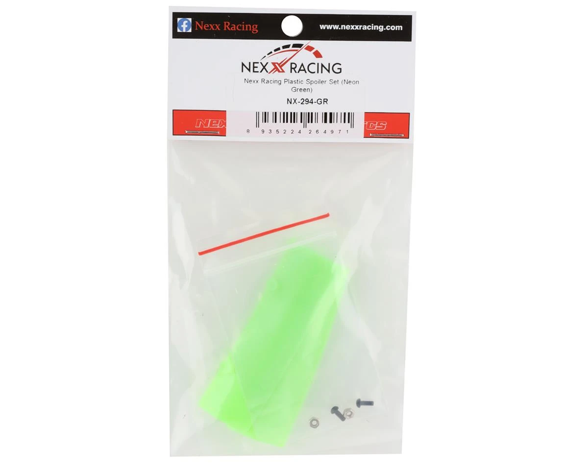 NEXX Racing Plastic Spoiler Set (Neon Green) 4 NEXX Racing Plastic Spoiler Set (Neon Green) - Image 2