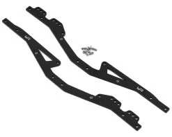 YEAH RACING Kyosho MX-01 Mini-Z Aluminum Chassis Rails (Black) (2)