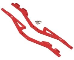 YEAH RACING Kyosho MX-01 Mini-Z Aluminum Chassis Rails (Red) (2)