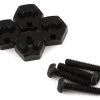YEAH RACING Kyosho MX-01 7mm Aluminum Wheel Hexes W/Pins (Black) (4) -Blade shop yea kymx 006